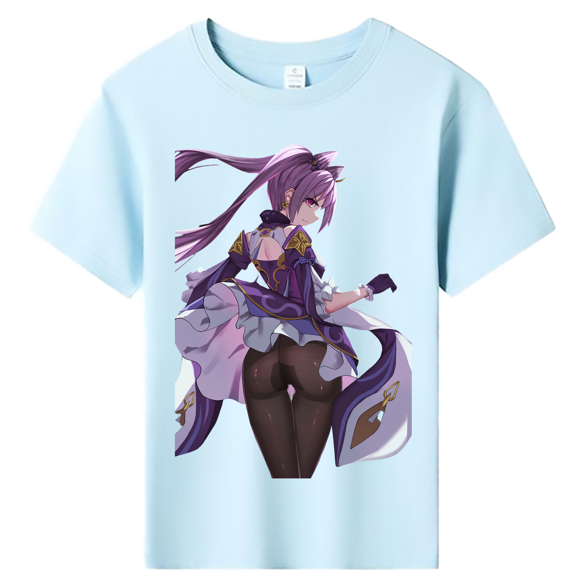 げんし神 刻晴 こくせい genshin Kokusei 綿100％キッズTシャツ（フロントプリント）
